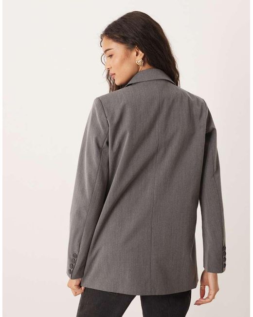Brave Soul Gray Structured Blazer