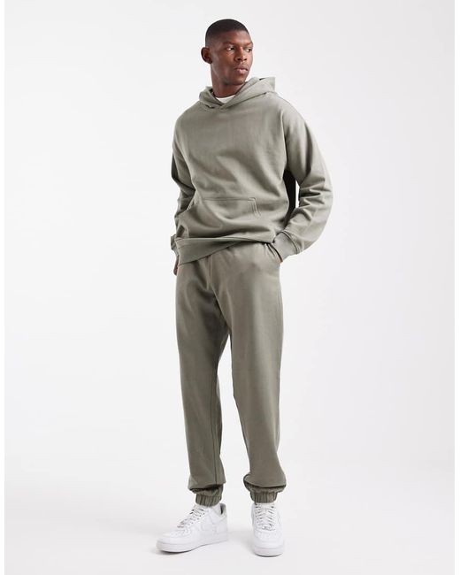 New Look Green Regular Fit joggers for men