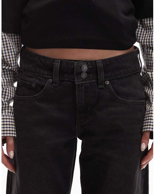 Levi's Black Superlow Loose Jeans