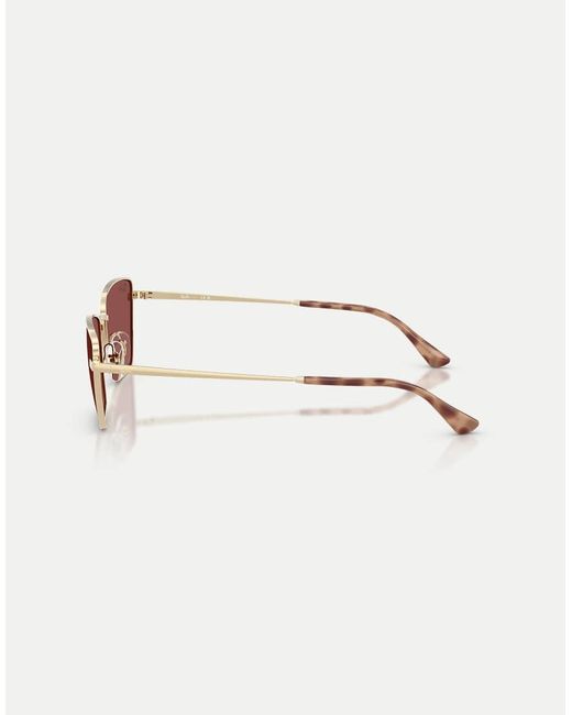 Ray-Ban Metallic Drea Irregular Sunglasses With Lens