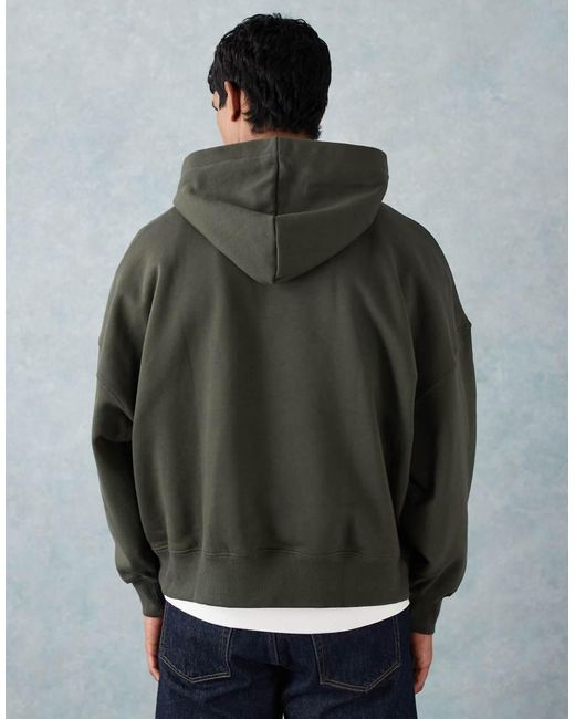 ASOS Gray Premium Heavyweight Extreme Oversized Hoodie for men