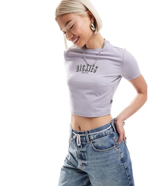 Dickies Gray Clarksville Cropped T-shirt