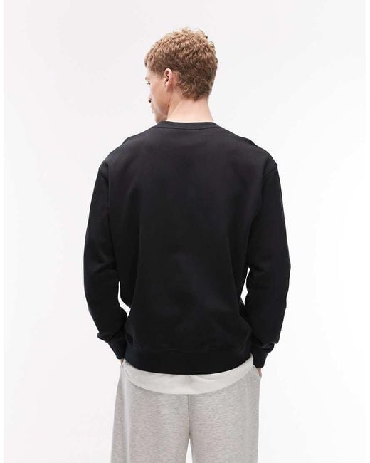 New Balance Black Athletics Premium Logo Sweatshirt for men