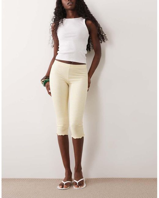Miss Selfridge Natural Capri Trouser Co-ord