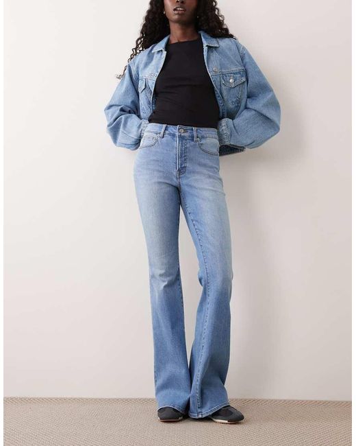GOOD AMERICAN Blue Good Legs Flare Jeans