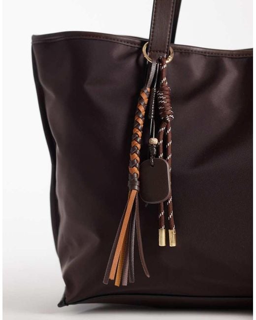 ASOS Brown Nylon Tote Bag