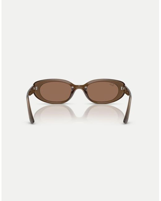Ray-Ban Natural Rb4441D Rectangle Sunglasses With Lens