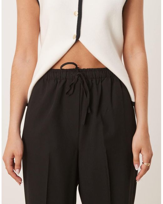 ASOS Natural Tailored Pull-on Pants