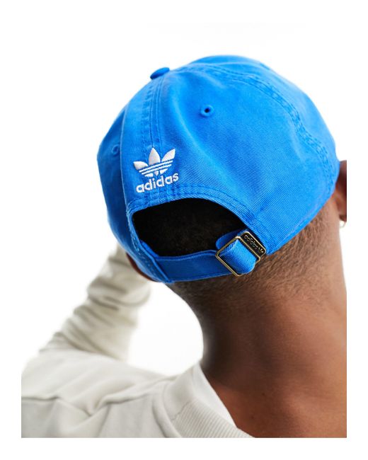Adidas Originals Blue Relaxed Strapback for men