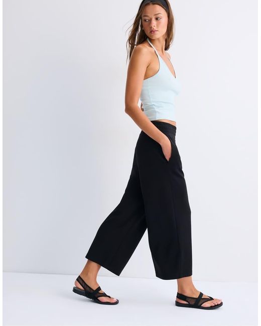 Stradivarius White Flat Mesh Thong Sandals