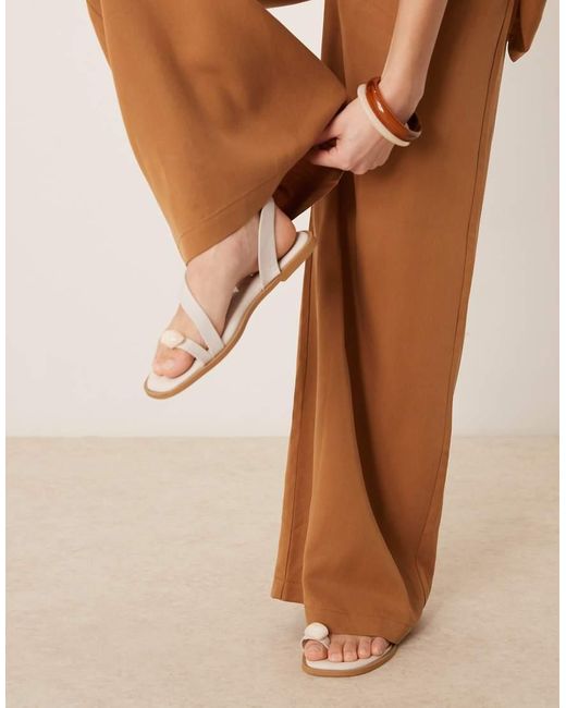 ASOS Broek Met Super Wijde Pijpen in het Brown