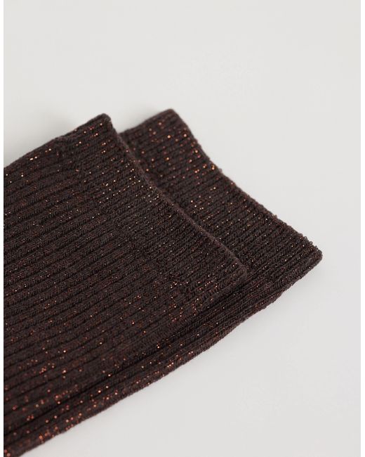 Jdy Brown Glitter Socks