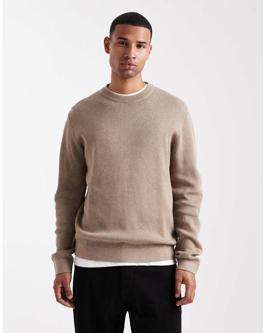 Pull ras Jack & Jones pour homme en coloris Natural