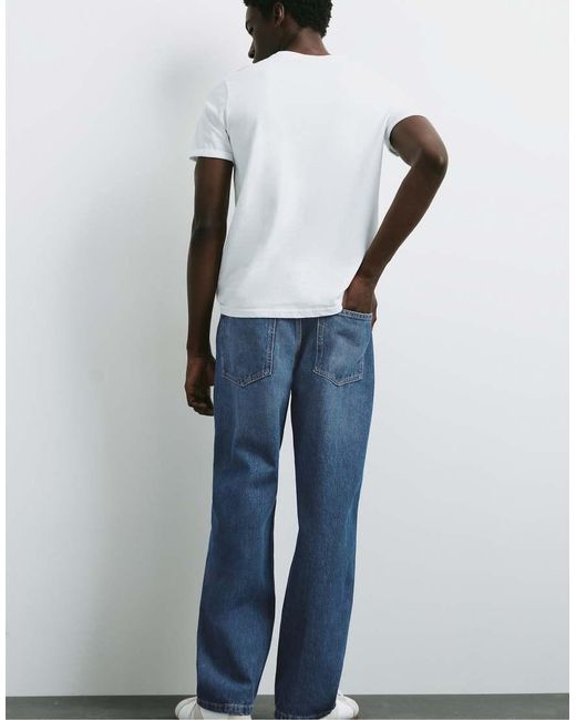 Pull&Bear Baggy Jeans in het Blue voor heren