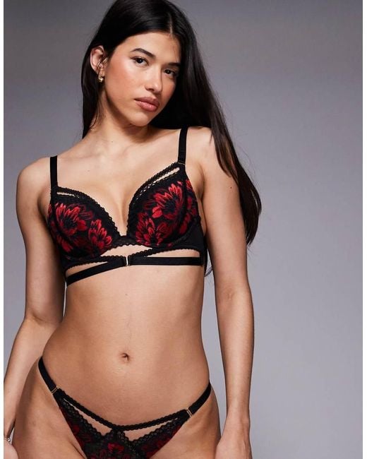 Ann Summers Brown Yours Truly Padded Plunge Bra