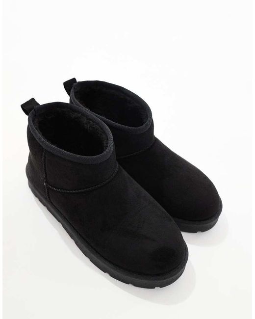 SEQWL Black Cosy Mini Ankle Boots