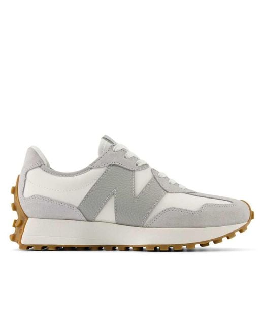 New Balance White 327 Sneakers