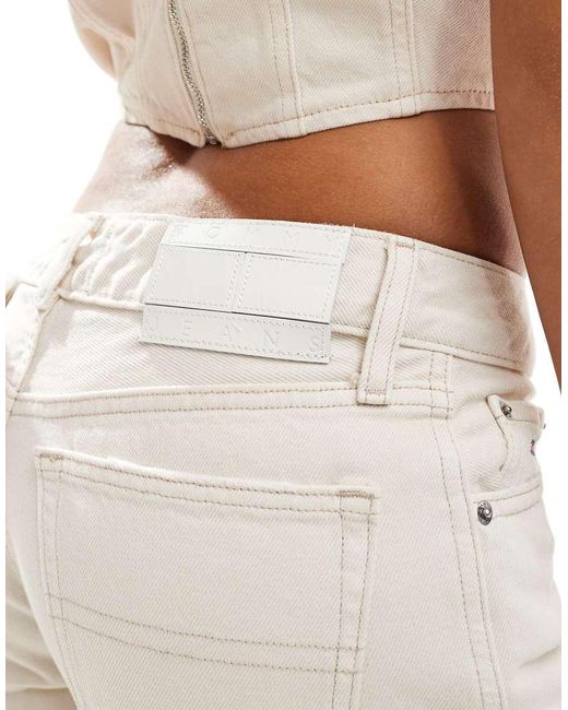 Tommy Hilfiger White Sophie Denim Cargo Pants