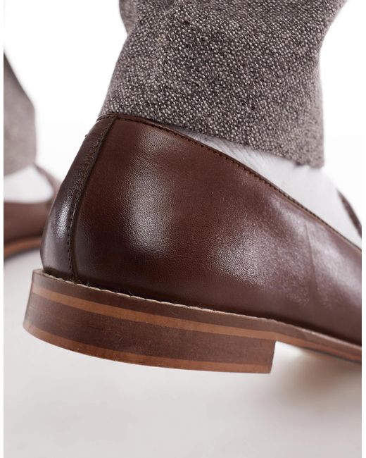 Schuh Brown Rune Loafers for men