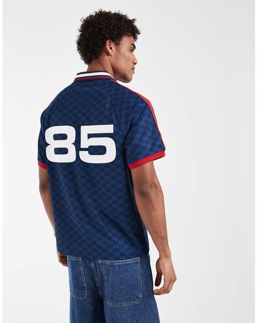Tommy Hilfiger Blue World Cup Us Football Jersey for men