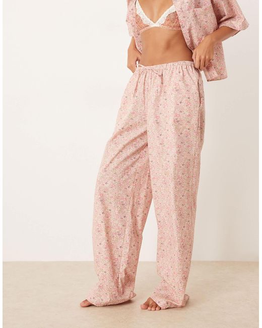ASOS Natural Georgie Mix & Match Woven Pants