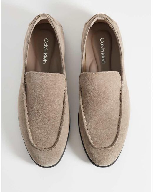 Calvin Klein White Leather Loafer for men
