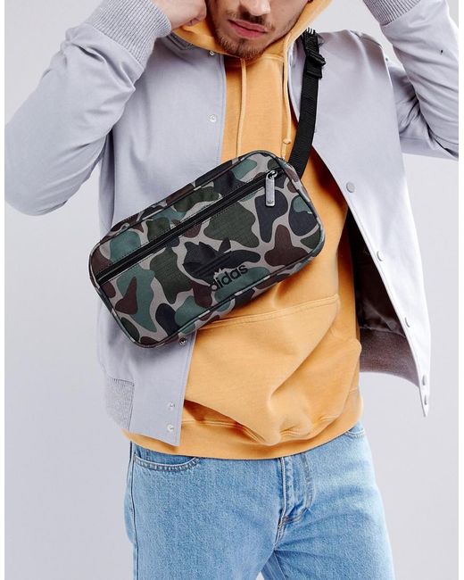 adidas Originals Cross Body Bag In Camo Bq6090 in Green for Men | Lyst