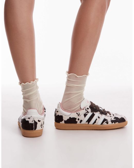 Adidas Originals Red – samba og – sneaker mit kuhfellprint, exklusiv bei asos
