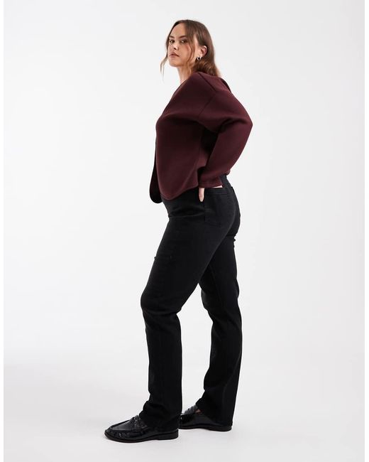 ONLY Red Straight Leg Jeans