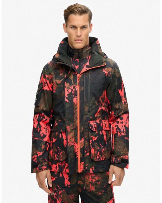 Superdry – ski ultimate rescue – jacke in Red für Herren