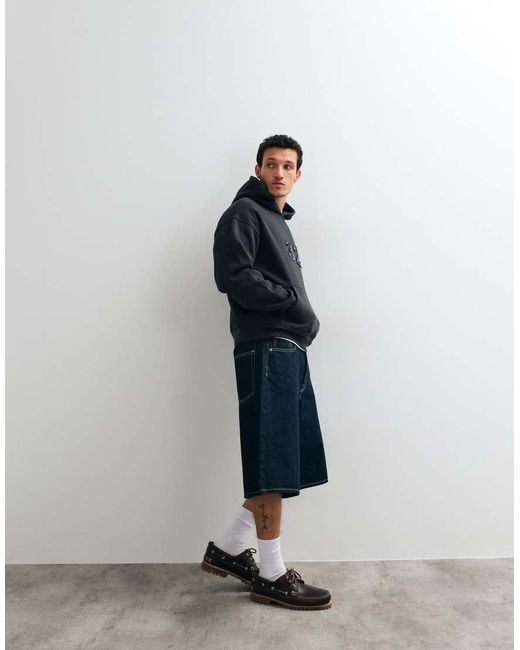 Cotton On Blue Box Fit Hoodie for men