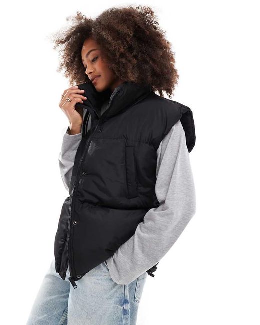 Brave Soul Black Padded Gilet Vest