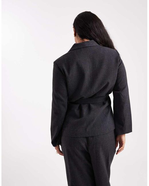 Vero Moda Black Tailored Tie Side Blazer Co-ord