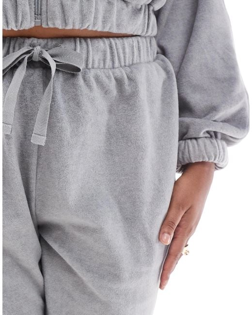 ASOS Gray Asos Design Curve Lounge Mix & Match Fleece jogger