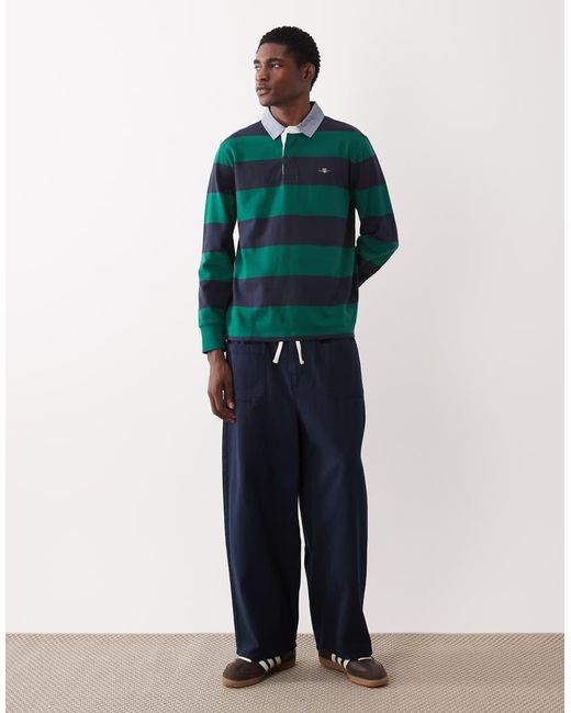 Gant Green Logo Rugby Top