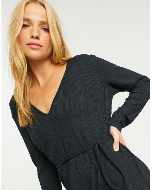 black longline tunic