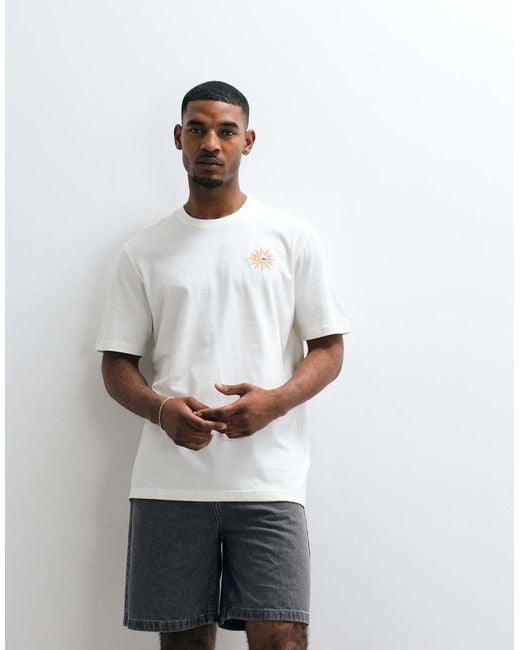Adidas Originals White T-Shirt With Sun Back Print