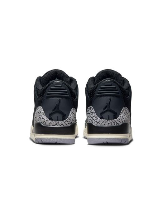 Nike Black Air Jordan 3 Retro Sneakers