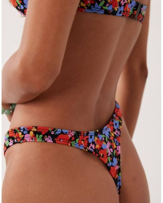 ASOS Red Jasmine Thong Bikini Bottom