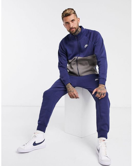 Nike Club Tracksuit Set in Navy (Blue 