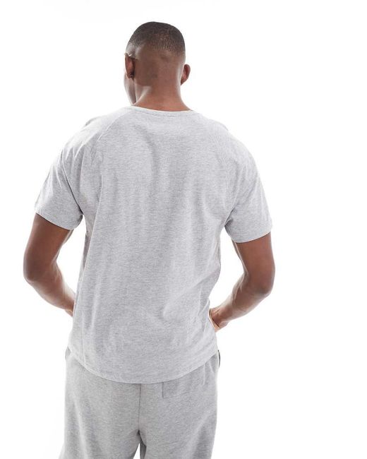 New Look Gray Jersey Tee & Shorts Loungewear Set for men