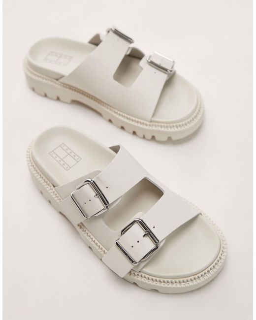 Tommy Hilfiger Multicolor Double Strap Buckle Sandal