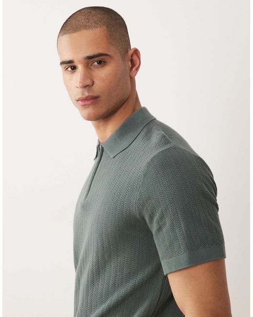 SELECTED – polohemd in Gray für Herren