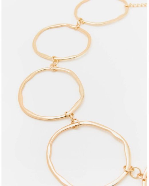 Pull&Bear Natural Belt With Circles
