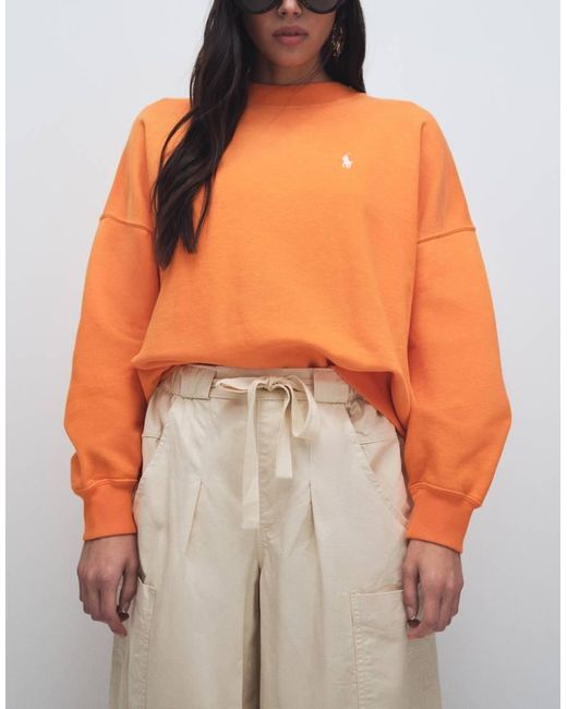 ASOS Orange Pull On Barrel Trousers
