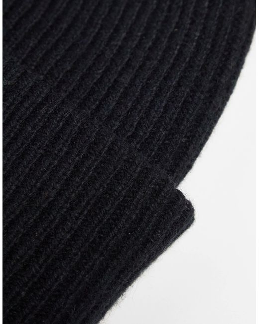 The North Face Black – urban patch – oversize-strickmütze