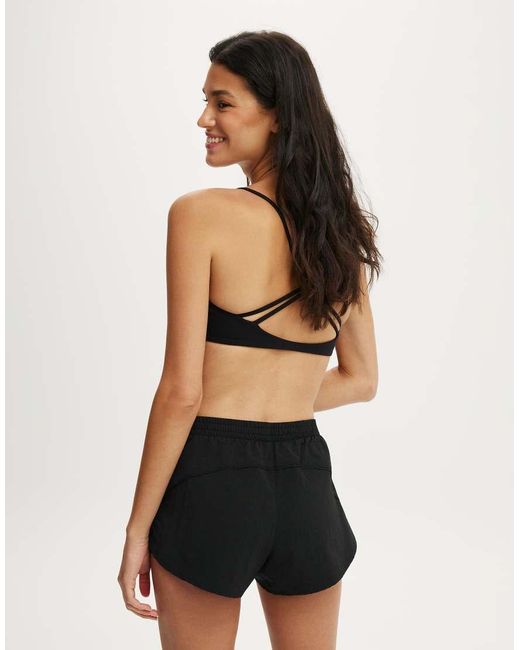 Cotton On Black Ultra Soft Scoop V Crop