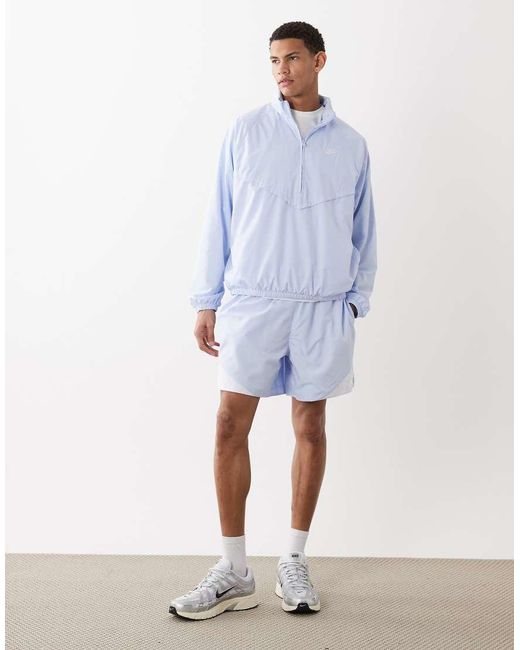 Nike Blue Half Zip Pullover Waterproof Fleece for men