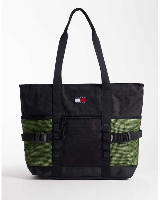 Tommy Hilfiger Black Outdoor Tote Bag for men