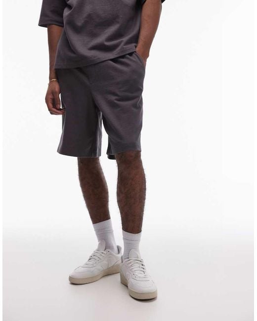 Felpa A Maniche Corte Oversize di Topman in Multicolor da Uomo